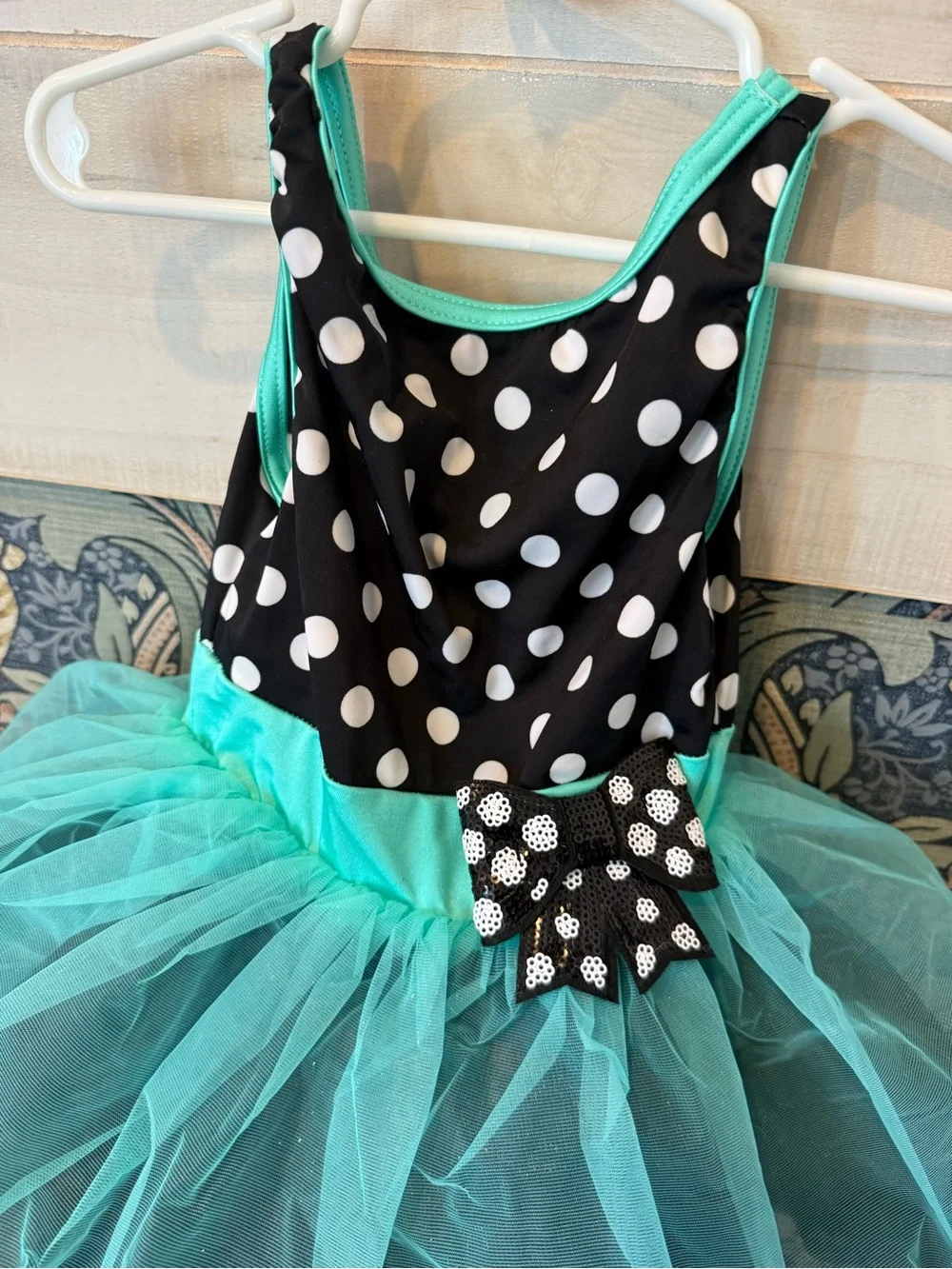 NEW! Weissman Oh You Beautiful Doll tap dance costume recital polka dot tutu